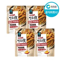 청정원 안주야 먹태열풍 매콤불닭맛 25g 4개