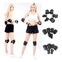 키밍 성인용 스케이트보드 보호대 킥보드 무릎 팔꿈치, 레드