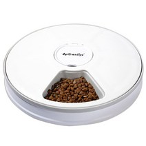 고양이음수대 강아지 급식기 펫 분수 와 개 여행 공급을위한 새로운 애완 동물 공급기 애완 동물 디스펜서 자동 스마트 느린 피더 디스펜서 고정 시간 음식 양, 7케이스 펫피더