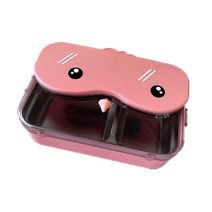 전자 레인지 벤토 도시락 피크닉 음식 과일 컨테이너 아이를위한 스테인리스 스틸 절연 수프 서모스, 2, 분홍색