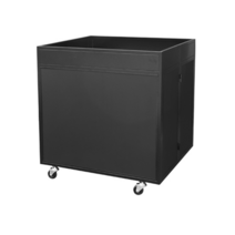 [국내산] 신형매대 SM-204-A / 검정 / 백색 / 접이식 / 미닫이문기본장착, 5자[W1500*D600*H820], 5자-전면, 1개