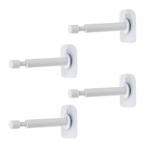 무타공 스프링 도어 완충 스토퍼 4개입+무타공 패드 세트 화이트, 1세트