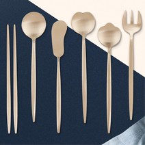 디저트 유기 커트러리 양식기 놋 수저 세트 양식기세트, 달스푼