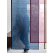 모시커튼 모시천 가리개 조각보 여름 파티션 컬러 큰, 콩 녹색80x120cm