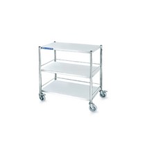 티렉스 다용도 병원 카트 드레싱카 스텐 주방 SUS304, 다용도 카트, TCY-4040, 1개, 실버