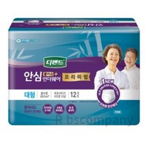 디펜드 남녀공용 프리미엄 안심플러스 언더웨어 성인기저귀 대형, L대형, 12매입, 10개