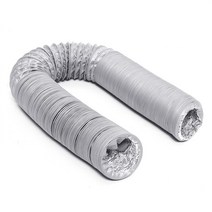 2-8M 호일 덕트 피팅 주방 유연한 배기 인라인 팬 에어컨 콘센트, 07 Diameter 160mm_03 length 6M