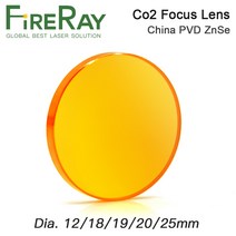 각인기렌즈 절단렌즈 마킹렌즈FireRay 중국 Co2 레이저 ZnSe 초점 렌즈 Dia.12 18 19.05 20mm FL38.1-127mm, [06] 25mm, [05] 101.6mm