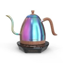 Brewista Artisan Electric Gooseneck Kettle 1리터 푸어 오버 커피용 차 브루잉 주전자, 유니콘 무지개 빛깔의