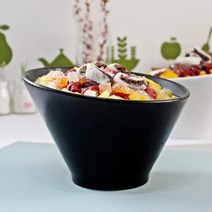 킴스아트 화이트 사선빙수볼 팥빙수 라면기 국수그릇 냉면기 도자기면기, 킴스아트빙수볼（3호）（화이트）