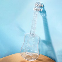 루나글램 투명 우쿨렐레 예비 줄 스트랩 피크 포함 가방 입문, 23.5 x 56.5 cm 투명