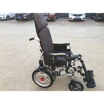 노인 전동휠체어 장애인 보장구 전동차 케어라인 접이식 어르신 보행기, 블루