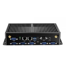 팬리스 미니 PC 인텔 코어 i3 4005U i5 4200U i7 4500U 6x RS232 DB9 2x 기가비트 이더넷 4G LTE WiFi HDMI VGA 6xUSB Windo, No RAM No SSD NoWIFI, Intel Celeron J1900