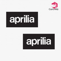 카앤블리 아프릴리아 aprilia 로고 차량용 데칼스티커 CNG-25, 화이트, 1개