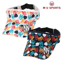 엠유스포츠 마제스티 패턴 바이저 MU21333H242, NAY