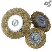 T형 타입 녹 제거 디스크 페인트 브러시 스틸 와이어 금속 그라인딩 연마 휠 도구 6mm 전기 그라인더 핸드 드릴, 40mm