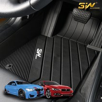 BMW 3시리즈 M3 F30 F80 3W 에코라이너 TPE 카매트 카 차 발 매트 바닥 발판 깔판, 에코라이너+보조매트(라이트), 브라운, [BMW] M3 (F80)