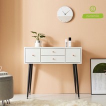 모던 심플 깊은수납 파우더룸 입식 화장대 (90cm 3색) 학생 10대 심플가구, 그레이블랙