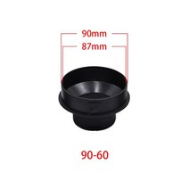 무시동히터 이동식 자동차 트럭 주차 히터 배기 파이프 1-8kw 90 75 60 mm 덕트 벨로우즈 T Y 엘보 커넥터, 07 90-60, 07 90-60