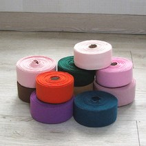 [러브원단] 의류용 립직) 2:1 목시보리바이어스 그린계열 11color, 10마롤, 다크그린