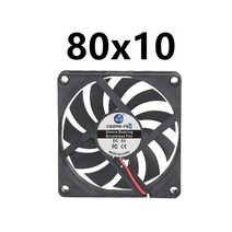 브러시리스 모터 냉각 팬 저소음 40MM 120MM 2 핀, 09 8010_02 12V