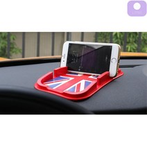 전화기꽂지 전화기거치대 미끄럼 방지 스마트폰 대시보드 거치대 핸드폰홀더, 빨강, 1개