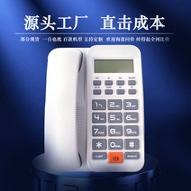 유무선전화기 재택근무 발신자표시 telephone 유선, T01-흰색반짝이