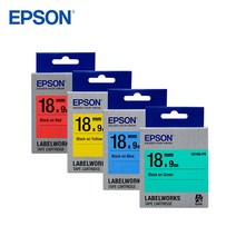 [EPSON]엡손라벨 테이프 18mm, SC18Y-PX
