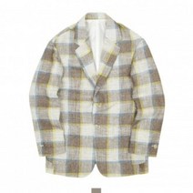 OOA796346여름 체크 남자린넨자켓 브라운