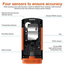 미세먼지측정기 휴대용 LCD 디스플레이 공기 품질 모니터 PM2.5 미터 포름알데히드 검출기 실내 대기 오염, 한개옵션0