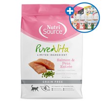 퓨어비타 캣 그레인프리 고양이 사료 연어 1kg+랑스펫 2종선물