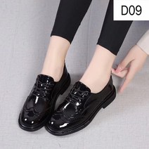여성 가죽 캐주얼 옥스퍼드화 3cm