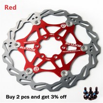자전거튜닝 부품 악세사리 160mm 산악 자전거 브레이크 로터 플로팅 디스크 패드 203mm 초경량 MTB 사이클, 02 Red-160mm