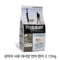 모비딕파워 [모비딕파워] 개밥 소형견사료 마이티 리얼네이처 애견건식사료 강아지밥 애견용품, 아★ 강아지 사료 연어 현미 2.72kg 윤기나는 피모, [좋습니다], 상세설명참조