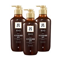 려 흑운 모근강화 볼륨 케어 샴푸 400ml 3개