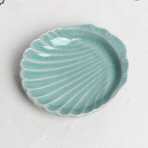 청자 다식접시 겸 초장기(조가비), 1개