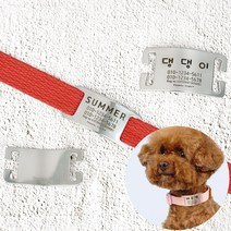 여우별공방 강아지 인식표 반려견이름표 네임택 인식줄 고양이 안심클립, 2번 시안