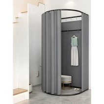 간이피팅룸 간이탈의실 스탠드형 커튼 탈의실 옷가게탈의실, A