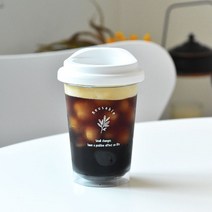 [미플래닛] 뜨거운물 가능한 리유저블컵 텀블러 Tall, 355ml, 투명