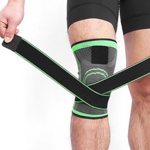 압박조절 무릎스트랩 하체운동 등산무릎보호대 군대무릎보호대 볼링무릎보호대, 블랙