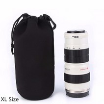 카메라 케이스 가방 보관 호환 렌즈 DSLR 방수 네오프렌 소프트 프로텍터 캐논 니콘 소니 시그마 탐론 액세서리 18-55 24-70-200 커버, XL