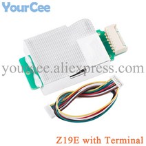 MH-Z19 IR 적외선 CO2 센서 모듈 이산화탄소 가스 NDIR 모니터 400-5000 0-5000ppm UART, 07 Z19E with Terminal