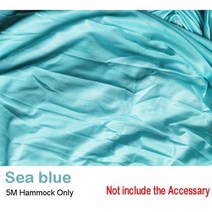 5 미터 공중 요가 해먹 탄력 스윙 다기능 반 중력 훈련 벨트, CHINA, sea blue