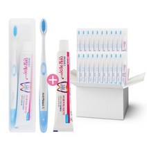 부광 안티프라그 휴대용세트 칫솔+치약50g (20개), 단품없음
