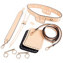 털실나라 가죽 미니복조리 가죽 탑 풀세트, 연베이지