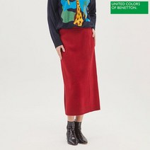 베네통 베네통 트렌디 슬릿 스커트 BASK59061_RD