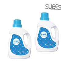 슈베스 블루 유아세탁세제 용기 1700ml, 2개