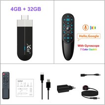 셋톱박스 X98 S500 안드로이드 11 TV 스틱 Amlogic S905Y4 쿼드 코어 4G 32G AV1 4K 60fps 5G Wifi 구글, [03] 영국 플러그, [11] 2G 16G Q6 Pro