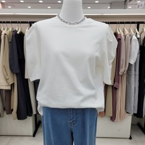 온앤온 퍼프소매 라운드면티 njw3me4090