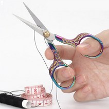 자체 미니바느질 패브릭 자수 스틸 스레드 빈티지 엔틱가위, 멀티